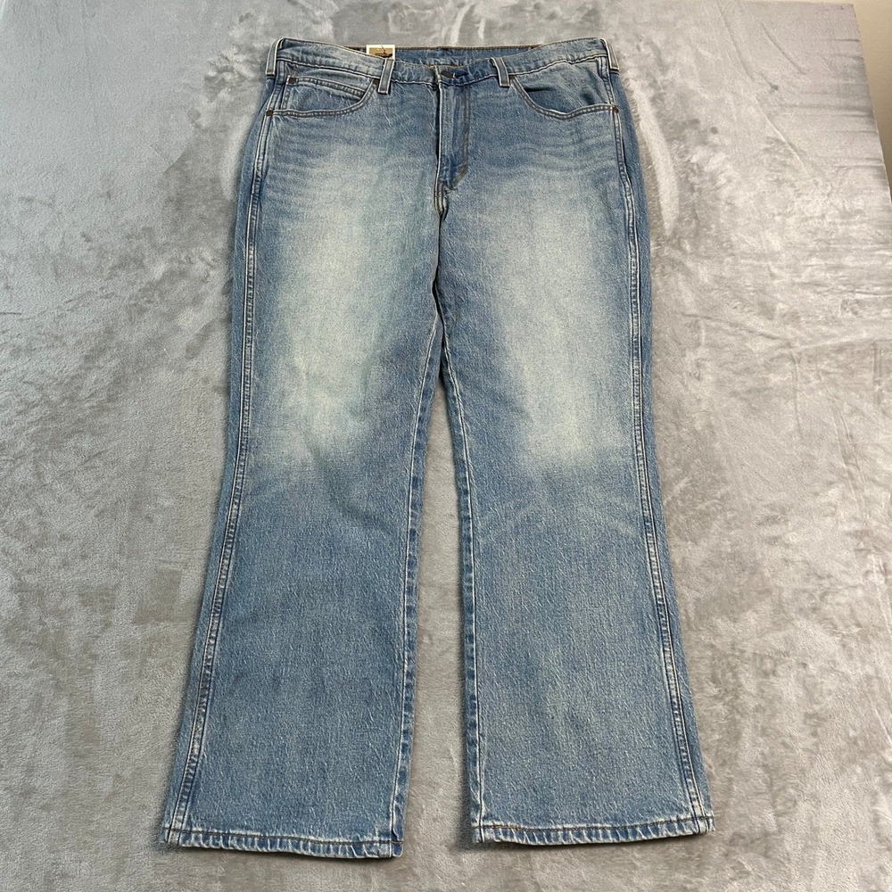 NWT Levis 537 Western Bootcut Jeans Mens 36x30 Light Wash Stretch Denim Workwear
